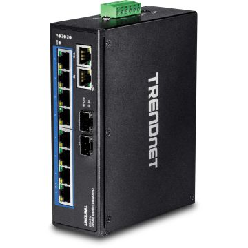 Trendnet TI-G102 netwerk-switch Gigabit Ethernet (10/100/1000) Zwart (TI-G102) thumbnail
