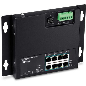 Trendnet TI-PG102F netwerk-switch Gigabit Ethernet (10/100/1000) Power over Ethernet (PoE) Zwart (TI-PG102F) thumbnail