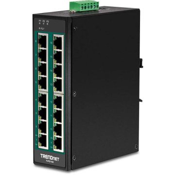 Trendnet TI-PG160 netwerk-switch Unmanaged Gigabit Ethernet (10/100/1000) Power over Ethernet (PoE) Zwart (TI-PG160) thumbnail