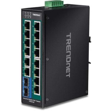 Trendnet TI-PG162 netwerk-switch Unmanaged Gigabit Ethernet (10/100/1000) Power over Ethernet (PoE) Zwart (TI-PG162) thumbnail
