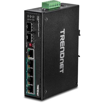 Trendnet TI-PG62 netwerk-switch Unmanaged Gigabit Ethernet (10/100/1000) Power over Ethernet (PoE) Zwart (TI-PG62) thumbnail