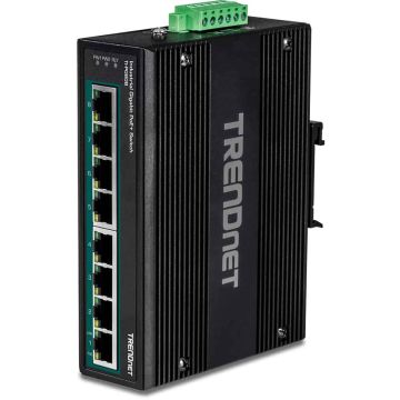 Trendnet TI-PG80B netwerk-switch Gigabit Ethernet (10/100/1000) Power over Ethernet (PoE) Zwart (TI-PG80B) thumbnail