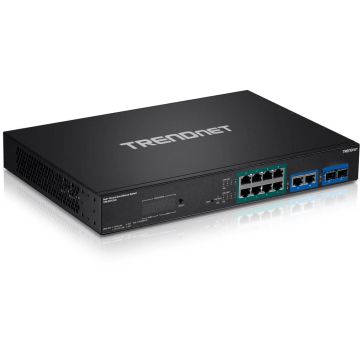 Trendnet TPE-3012LS netwerk-switch Managed Gigabit Ethernet (10/100/1000) Power over Ethernet (PoE) 1U Zwart (TPE-3012LS) thumbnail