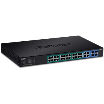 Trendnet TPE-5028WS netwerk-switch Managed Gigabit Ethernet (10/100/1000) Power over Ethernet (PoE) 1U Zwart (TPE-5028WS) thumbnail