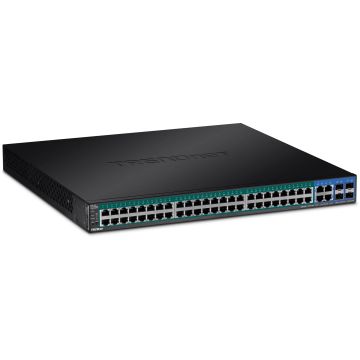Trendnet TPE-5048WS netwerk-switch Managed Gigabit Ethernet (10/100/1000) Power over Ethernet (PoE) 1U Zwart (TPE-5048WS) thumbnail