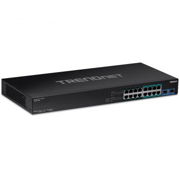Trendnet TPE-BG182G netwerk-switch Unmanaged Gigabit Ethernet (10/100/1000) Power over Ethernet (PoE) 1U Zwart