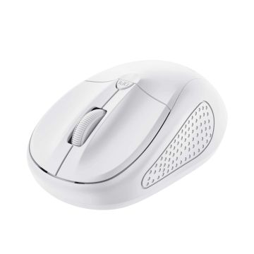Trust Primo Draadloze Muis - Compacte reismuis – 4 knoppen – 1600 DPI – Wit (24795) thumbnail