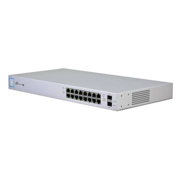 Ubiquiti UniFi US-16-150W netwerk-switch Managed Gigabit Ethernet (10/100/1000) Power over Ethernet (PoE) 1U Wit (USW-LITE-16-POE) thumbnail
