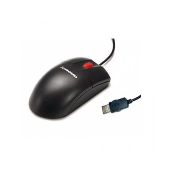 Lenovo IBM USB OPTICAL WHEEL MOUSE BLACK (RED SCROLL) (41U3012) (41U3012) thumbnail