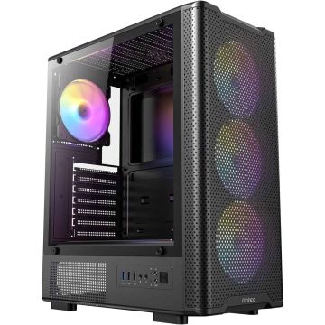 ANTEC VX-310 ARGB ATX, Micro-ATX , ITX Mid Tower Gaming PC Gehäuse, schwarz (0-761345-10232-2) (0-761345-10232-2) thumbnail