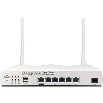 DrayTek Vigor 2866Vac Dual-WAN VoIP-Router G.Fast/DSL & Wi-Fi 5 (V2866VAX-DE-AT-CH) (V2866VAX-DE-AT-CH) thumbnail