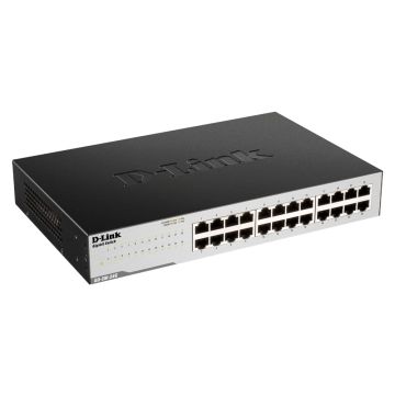 D-Link GO-SW-24G netwerk-switch Unmanaged Gigabit Ethernet (10/100/1000) Zwart (GO-SW-24G) thumbnail