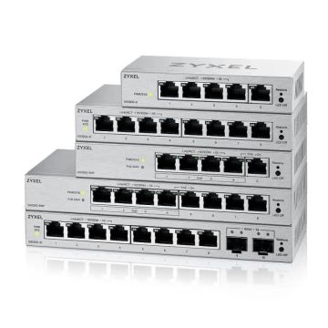 Zyxel L2 Managed Switch GS1200-10V3 8 Gigabit RJ-45 ports 2 SFP slots desktop fanless VLAN QoS (GS1200-10V3) thumbnail