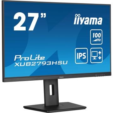iiyama ProLite XUB2793HSU-B7 computer monitor 68,6 cm (27") 1920 x 1080 Pixels Full HD LED Zwart (XUB2793HSU-B7) thumbnail