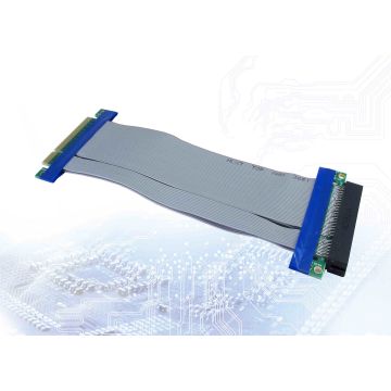 Inter Tech Riser Card Inter-Tech SLPS068 PCIe x8 flexibel (88885364) (88885364) thumbnail