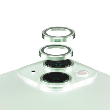PanzerGlass ® Hoops® Camera Lens Protector Green iPhone 15 | 15 Plus Doorzichtige schermbeschermer Apple 1 stuk(s) (1191) thumbnail