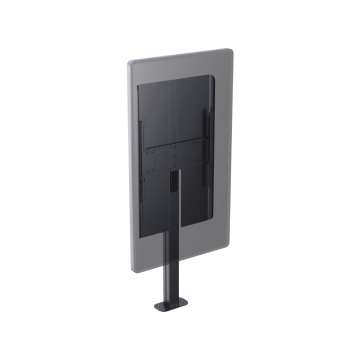Vision Digital Signage Bodenständer - Bodenbefestigung Bodenständer - für 55 bis 85 Displays - 1500 mm hohe Aluminiumsäule - kom (VFM-F1) thumbnail