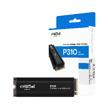 Micron Crucial CT2000P31 P310 SSD, 2 TB, M.2 NVMe, PCIe Gen 4x4, 3D NAND, 7100/ 6000 MB/s, Heatsink (CT2000P310SSD5) thumbnail