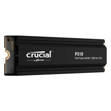 Micron Crucial CT4000P310SSD5 P310 4TB PCIe Gen4 NVMe 2280 M.2 SSD with heatsink (CT4000P310SSD5) thumbnail
