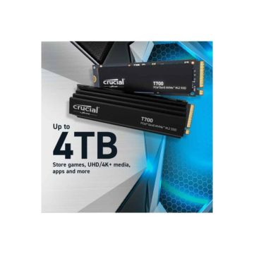 Micron Crucial T700 - SSD - verschlüsselt - 4 TB - intern - M.2 - PCI Express 5.0 (NVMe) - TCG Opal Encryption 2.01 (CT4000T700S (CT4000T700SSD5) thumbnail