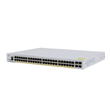 Cisco 48 10/100/1000 PoE+ ports with 370W power budget 4 Gigabit SFP (CBS250-48P-4G-NA) thumbnail