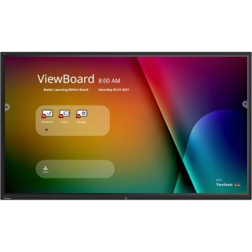 Viewsonic IFP9850-4 beeldkrant Interactief flatscreen 2,49 m (98") LCD Wifi 350 cd/m² 4K Ultra HD Zwart Touchscreen Type processor Android 9