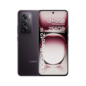 OPPO Reno12 5G 17 cm (6.7") Dual SIM Android 14 USB Type-C 12 GB 256 GB 5000 mAh Zwart (CPH2625BN) thumbnail