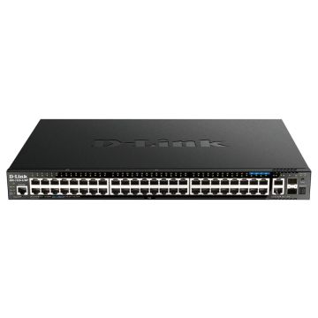 D-Link DGS-1520-52MP netwerk-switch Managed L3 Gigabit Ethernet (10/100/1000) Power over Ethernet (PoE) 1U Zwart (DGS-1520-52MP) thumbnail