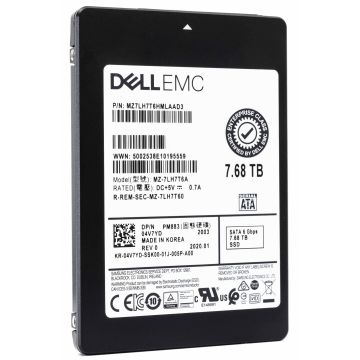 Dell 04V7YD 7.68TB SATA 6Gb/s 2.5 Read Intensive Solid State Drive (04V7YD) thumbnail