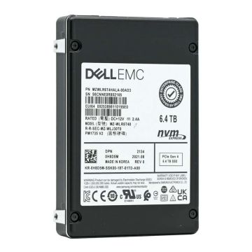 Dell PM1735 H8D5M MZWLR6T4HALA 6.4TB PCIe Gen 4.0 x4 8GB/s U.2 NVMe 3DWPD Mixed Use 2.5in Solid State Drive (H8D5M_NOTRAY) thumbnail