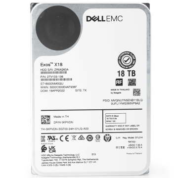 Dell G14 0KPVDN 18TB 7.2K RPM SATA 6Gb/s 512e 256MB 3.5in HDD (ST18000NM002J-DELL_DELLG14) thumbnail