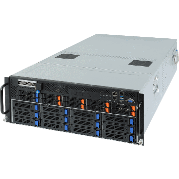 Gigabyte G482-Z52 4U 8-GPU Barebones Server Dual AMD EPYC 7H12 64-Core 32x DDR4 DIMM 8x 2.5 Bay Refurbished (G482-REF) thumbnail