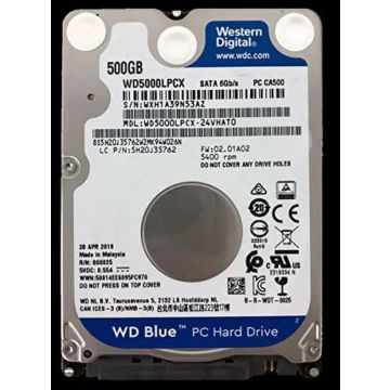 Western Digital WD Blue/500GB/HDD/2.5/SATA/5400 RPM/2R (WD5000LPZX) thumbnail