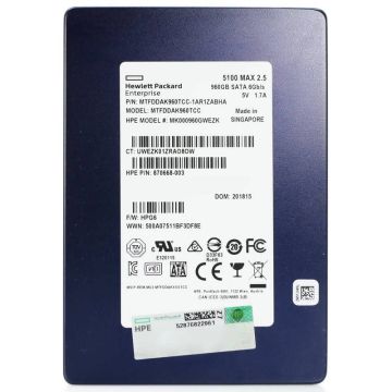 HP Generation 8 MK000960GWEZK 960GB SATA 6Gb/s 3D TLC 2.5in Solid State Drive (MTFDDAK960TCC) thumbnail