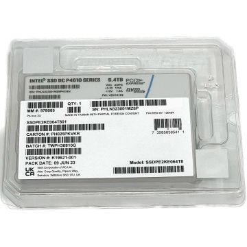 Intel DC P4610 SSDPE2KE064T8 SSDPE2KE064T801 6.4TB PCIe Gen 3.1 x4 4GB/s U.2 2.5in Solid State Drive (SSDPE2KE064T801) thumbnail