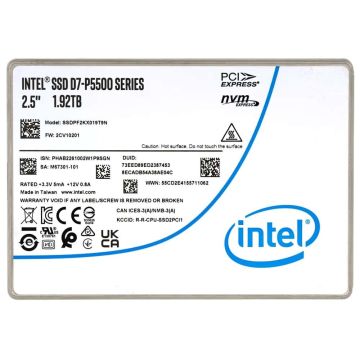 Intel P5500 SSDPF2KX019T9N1 M67236-101 1.92TB PCIe Gen 4.0 x4 8GB/s 3D TLC 1DWPD U.2 NVMe 2.5in Solid State Drive (SSDPF2KX019T9N1) thumbnail