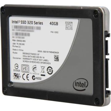 Intel 320 Series SSDSA2CT040G3 40GB SATA 3Gb/s 2.5 Solid State Drive (SSDSA2CT040G3) thumbnail