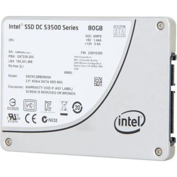 Intel DC S3500 SSDSC2BB080G401 80GB SATA 6Gb/s 2.5 Solid State Drive (SSDSC2BB080G401) thumbnail
