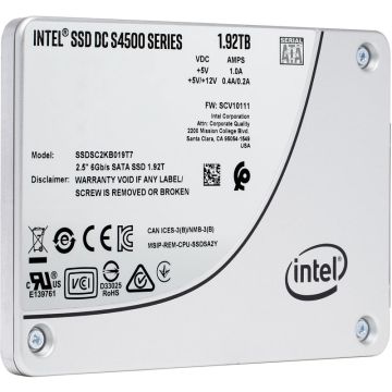 Intel DC S4500 SSDSC2KB019T701 1.92TB SATA 6Gb/s 2.5 Solid State Drive (SSDSC2KB019T701) thumbnail
