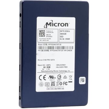 Micron 5100 PRO MTFDDAK3T8TCB T55G2 3.84TB SATA 6Gb/s 3D TLC 2.5in Solid State Drive (MTFDDAK3T8TCB) thumbnail