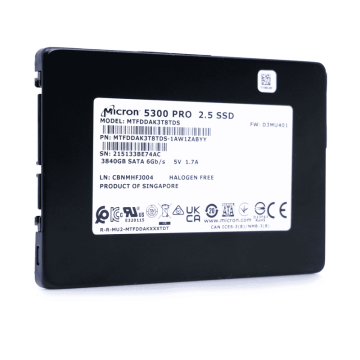 Micron 5300 MTFDDAK3T8TDS-1AW1ZABYY 3.84TB SATA 6Gb/s 2.5 Solid State Drive (MTFDDAK3T8TDS-1AW1ZABYY) thumbnail