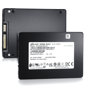 Micron 5300 MAX MTFDDAK960TDT 1AW1ZABYY 960GB SATA 6Gb/s 3D TLC 5DWPD 2.5in Enterprise Solid State Drive (MTFDDAK960TDT) thumbnail