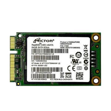 Micron RealSSD C400 MTFDDAT064MAM 64GB SATA 6Gb/s 2.5 mSATA Solid State Drive (MTFDDAT064MAM) thumbnail