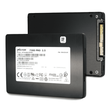 Micron 7300 Pro MTFDHBE3T8TDF-1AW1ZABYY 3.84TB PCIe Gen 3.0 x4 4GB/s 3D TLC U.2 2.5in Solid State Drive (MTFDHBE3T8TDF) thumbnail