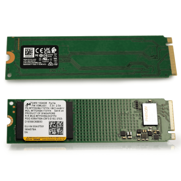 Micron 2450 MTFDKBA1T0TFK 1TB 600TB TBW PCIe Gen 4.0 x4 8GB/s NVMe M.2 2280 in Solid State Drive (MTFDKBA1T0TFK) thumbnail