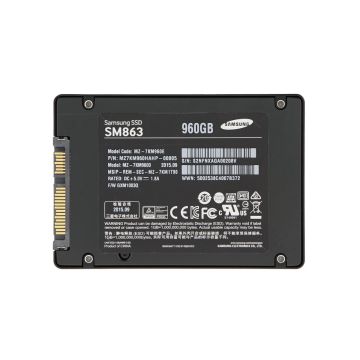 Samsung SM863 MZ-7KM960HAHP 960GB SATA 6Gb/s 2.5 Solid State Drive (MZ7KM960HAHP-MZ7KM960HAHP) thumbnail