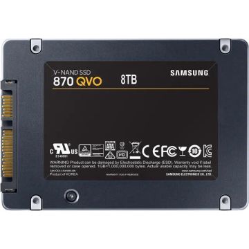 Samsung 870 QVO MZ7M38T0HALC 8TB SATA 6Gb/s MLC 2.5in Read Intensive SSD (MZ7M38T0HALC) thumbnail