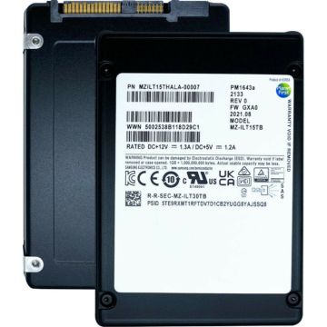 Samsung PM1643a MZILT15THALA MZ-ILT15TB 15.36TB SAS 12Gb/s 2.5 Solid State Drive (MZILT15TB-MZILT15TB) thumbnail