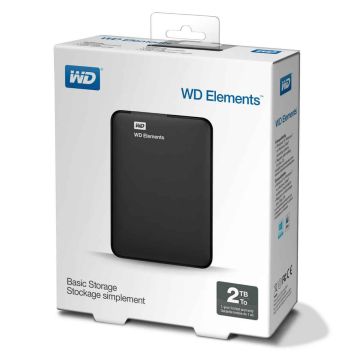 Western Digital WDBU6Y0020BBK-WESN Elements SE Black External HDD, 2TB, 2.5, USB3.1 Gen1, 5400RPM (WDBU6Y0020BBK-WESN) thumbnail