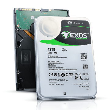 Seagate Exos X16 ST12000NM004G 12TB 7.2K RPM SAS 12Gb/s 512e SED 3.5in Hard Drive (ST12000NM004G) thumbnail